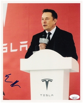 Elon Musk Signed 8x10 Photograph (JSA - 10 GEM MINT )